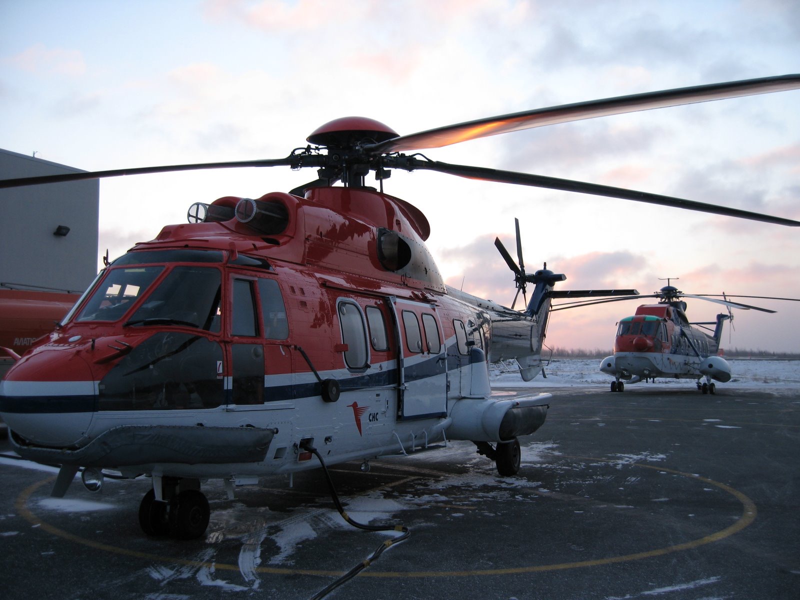 CHC AS332 and SK61 Halifax